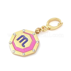 Pendentif décoratif en acier inoxydable 304 émaillé&nbsp;STAS-S168-01G-08