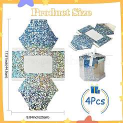 Sechseckige Geschenkboxen aus Laser-Fensterpapier&nbsp;CON-FZC0002-001C-03