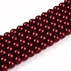 Peinture au four brins de perles de verre nacré&nbsp;HY-N002-4mm-A13