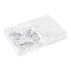 9 шт. подвеска-крест в тибетском стиле из сплава с кабошонами DIY-FS0009-48