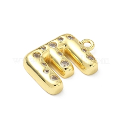 Messing micro pave klare zirkonia anhänger&nbsp;KK-I476-02G-E