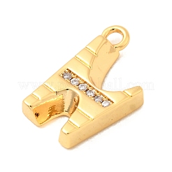 Pendentifs avec zircon cubiques à micro-pavés en laiton&nbsp;KK-C117-12G-N