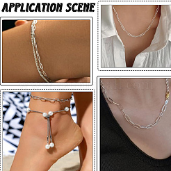 Наборы для изготовления цепочек-скрепок из нержавеющей стали 304&nbsp;DIY-BBC0002-71