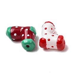 Стеклянные эмалевые бусины ручной работы GLAA-K070-04