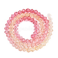Colori sfumati da cuocere fili di perline di vetro&nbsp;DGLA-A039-T4mm-A02