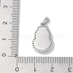 Латунь с подвесками из ракушек и кубического циркония&nbsp;KK-Q030-07P