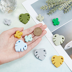 10шт 10 стильные силиконовые бусины SIL-SC0001-05