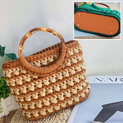 Cuir pu tricot crochet sacs clou bas&nbsp;DIY-WH0064-82