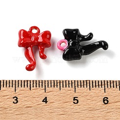 合金エナメルチャーム  ちょう結びのチャーム  ミックスカラー  17.5x12x5mm  穴：1.3mm&nbsp;AL-CBAEAA8-11
