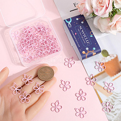 50 шт. полые подвески из окрашенного распылением сплава&nbsp;FIND-SC0012-27C