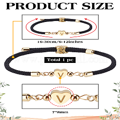 1шт регулируемый нейлоновый шнур браслеты для женщин и мужчин&nbsp;BJEW-LP0001-30V