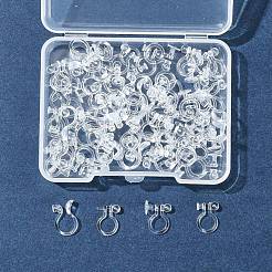 80 шт. 4 стиля фурнитуры для сережек-клипс из пластика/смолы KY-FS0001-35