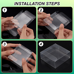 Boîtes de rangement en plastique&nbsp;LS-CON-WH0086-083