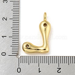 Porte micro ouvrent pendentifs zircone cubique en laiton de placage&nbsp;KK-A200-24G-L