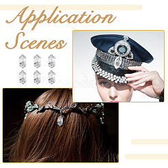 200 шт. пришивной стразы в виде конского глаза&nbsp;RGLA-DC0001-07A