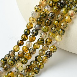 Природных вены драконов агат бисер нитей G-G445-8mm-03