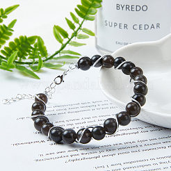 Бусины из натурального ледяного обсидиана&nbsp;G-OC0001-73