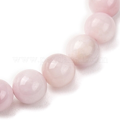 Bracelets extensibles en perles rondes de kunzite naturelle pour femmes et hommes&nbsp;BJEW-A149-02