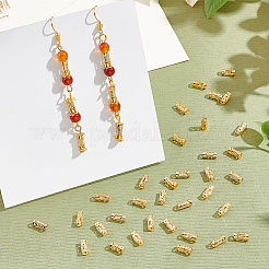 100 шт. полые трубчатые бусины из нержавеющей стали STAS-UN0059-71