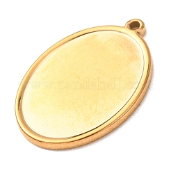 Cabochon-Fassungen für Anhänger aus Edelstahl 304&nbsp;STAS-Z204-04G-09