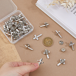 50 шт. религиозный корс сплав лацкан булавки задняя часть&nbsp;JEWB-FH0002-50P