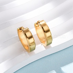 Серьги-кольца из нержавеющей стали 304&nbsp;EJEW-D331-19A-G