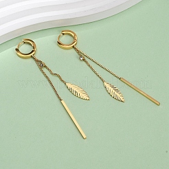 Серьги-кольца из нержавеющей стали 304&nbsp;EJEW-F393-12G