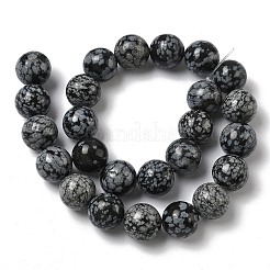 Природные снежинка обсидиан бисер нитей&nbsp;G-F818-A10-16mm