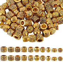 100 шт. 10 стиля сплава европейских бусин FIND-SP0003-95