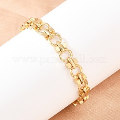 Браслеты-цепочки из нержавеющей стали 304 для женщин&nbsp;BJEW-H207-01E-G