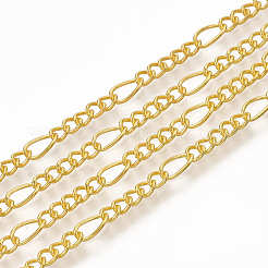 Fabricación de collar de cadena de figaro de hierro recubierto de latón&nbsp;MAK-T006-03G