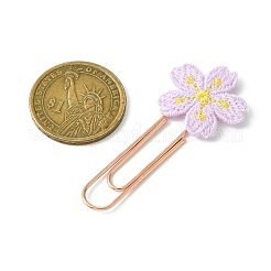 Закладки с цветочной вышивкой из полиэстера AJEW-JK00280