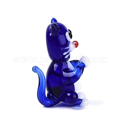 Statuetta di gatto in vetro lavorato a mano&nbsp;LAMP-N034-26B