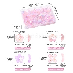 Акриловые колпачки для бусин с металлическим плетением OACR-FS0002-49B