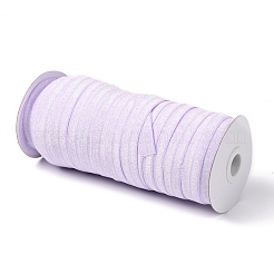 Ruban de nylon élastique scintillant doré et argenté sur le côté&nbsp;NWIR-O010-01F