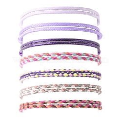 14 ensemble de bracelets en cordon de coton 7 couleurs pour hommes et femmes&nbsp;BJEW-FS00025-05