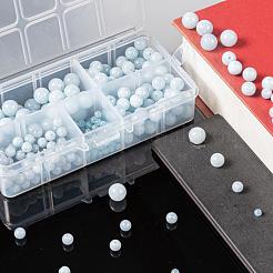 340 Stück 4 Größen natürliche Aquamarinperlenstränge&nbsp;G-LS0001-15
