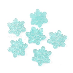 Рождественские полупрозрачные кабошоны из смолы&nbsp;RESI-WH0026-40A-01