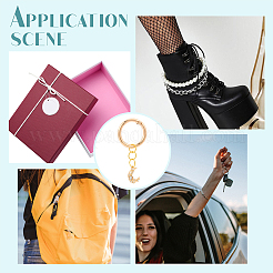 Подвески для обуви в форме полумесяца из кубического циркония из сплава PALLOY-AB00006