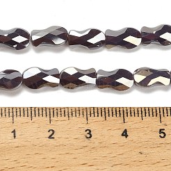 Стеклянные бусины с гальваническим покрытием &nbsp;EGLA-P066-01A-AB01