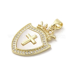 Латунные подвески из ракушек KK-I708-17G-G