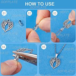 500 шт. защелкивающиеся дужки из нержавеющей стали 304 STAS-SP0001-72