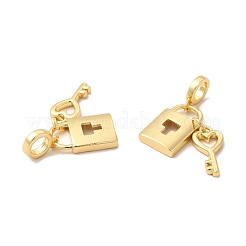 Подвеска из латуни с покрытием из латуни в европейском стиле&nbsp;KK-B068-17G