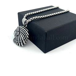 Винтажный кулон в стиле индейцев из нержавеющей стали 304&nbsp;ZS3655