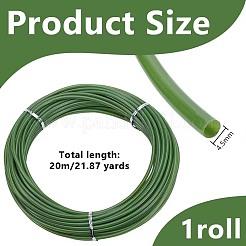 Рулон пластиковой трубки из ПВХ для связывания искусственных стеблей цветов&nbsp;DIY-WH0750-049