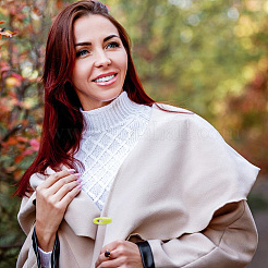 48шт пластиковая овальная брошь&nbsp;JEWB-NB0001-25B