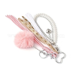 Decorazioni pendenti con palline di pelo di coniglio finto&nbsp;HJEW-JM04328-01