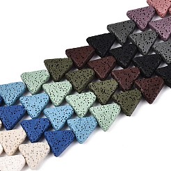 Бусы из натуральной лавы G-N257-21A-01