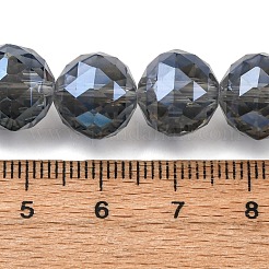 Прозрачные стеклянные бусины гальваническим пряди&nbsp;EGLA-N002-34D-F04