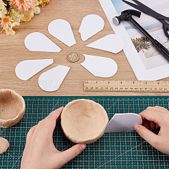 8 шт. 8 стиля акриловой глины клиновидная доска DIY-FG0008-21